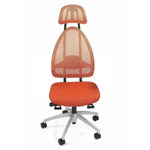 Dizajnová kancelárska otočná stolička s opierkou hlavy a sieťkovým operadlom Topstar #3727623