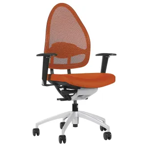 Dizajnová kancelárska otočná stolička, so sieťkovým operadlom Topstar