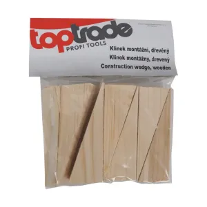 TOPTRADE Klinky drevené montážne 150 x 20 x 50 - 1 mm (15 ks/bal) 108117