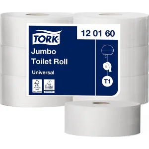 Toaletný papier Jumbo, priemyselný kotúč TORK