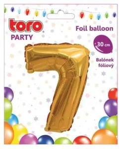 TORO Balónik číslica "7", 30 cm, assort