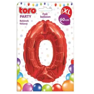 TORO Balónik fóliový TORO XL číslica "0" 60cm