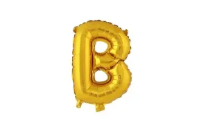 TORO Balónik písmenko "B" TORO 30cm zlatá