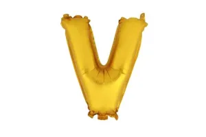 TORO Balónik písmenko "V" TORO 30cm zlatá
