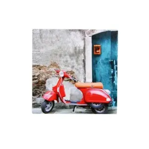 TORO Obraz 20 x 20 cm, potlač "motorka", plátno