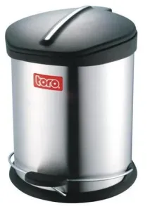 TORO Nerezový nášľapný odpadkový kôš Toro 12 l