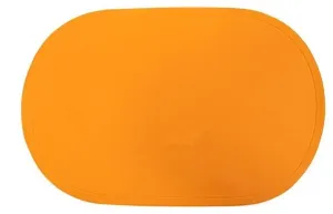 TORO Plastové prestieranie ovál TORO 29x44cm oranžové