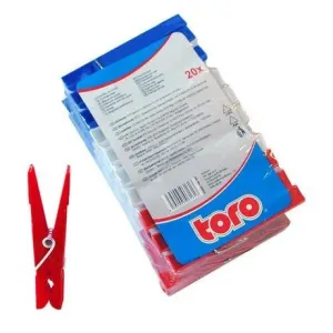 TORO Plastové štipce na bielizeň TORO 20ks