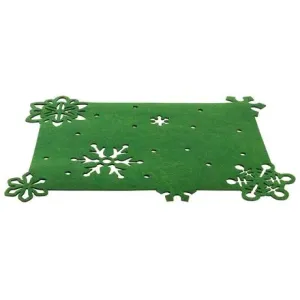 TORO Plstené vianočné prestieranie TORO 45x35cm zelené