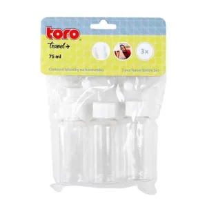 TORO Cestovná fľaša na kozmetiku TORO 3ks