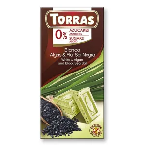 Torras čokoláda s chlorelou a čiernou morskou soľou 75 g #1558079
