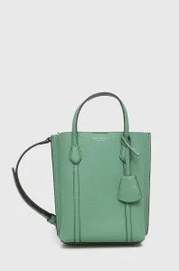 Kožená kabelka Tory Burch zelená farba #4250822