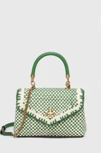 Kožená kabelka Tory Burch zelená farba