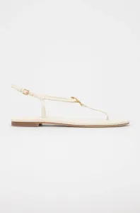Kožené sandále Tory Burch Capri dámske, béžová farba, #7055437