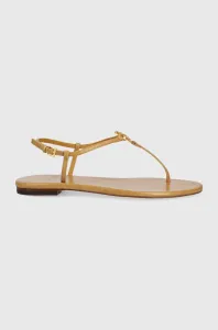 Kožené sandále Tory Burch Capri dámske, hnedá farba, #225123