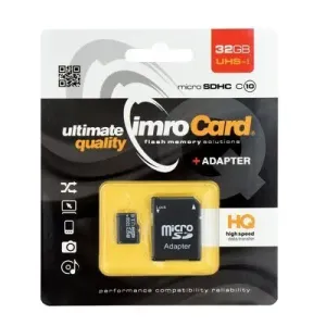 Toshiba Imro MicroSDHC Card 32GB 10 class + adapter SD