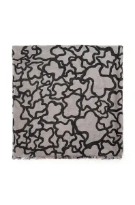 Šál Tous dámsky, šedá farba, vzorovaná, 2000780547