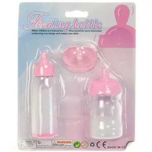 Magické fľašky pre bábiky s mliekom a s cumlíkom