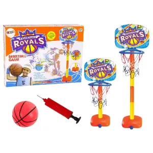 Basketbalová súprava s loptou a pumpou 120 cm