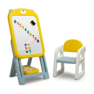 TOYZ - Detská tabuľa so stoličkou TED yellow