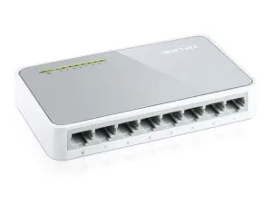 TP-Link TL-SF1008D 8x 10/100Mbps sieťový switch stolný, biela