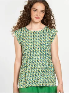 Green patterned blouse Tranquillo - Women #1042783