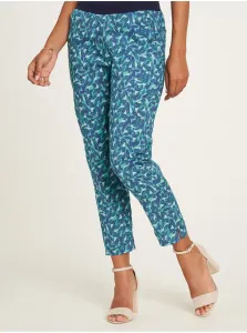 Turquoise Women's Patterned Shortened Pants Tranquillo - Women #713635
