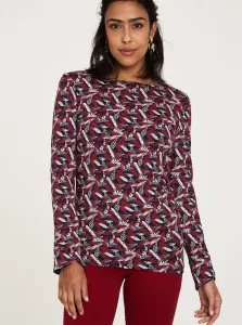 Blue-red patterned T-shirt Tranquillo - Women #708848