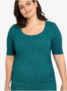 Green patterned T-shirt Tranquillo - Women #710741