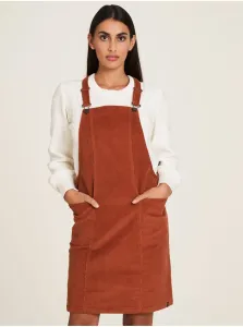 Brown corduroy dress with Tranquillo lac - Women #618026