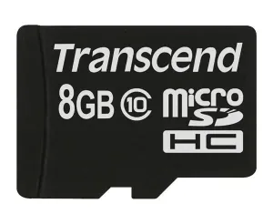 TRANSCEND MicroSDHC karta 8GB Class 10 8GB, bez adaptéra