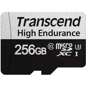 Transcend microSDXC 256 GB 350V + SD adaptér