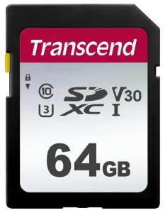 TRANSCEND SDXC 64GB 300S karta, UHS-I U3 V30 (R:95/W:45 MB/s)