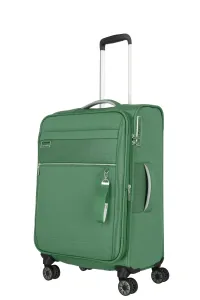 Travelite Textilní cestovní kufr Miigo 4w Green M EXP 61/66 l