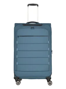 Travelite Látkový cestovní kufr Skaii 4w L Blue 91/98 l