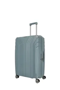 Travelite Skořepinový cestovní kufr Elvaa 4w L Blue/grey 102 l