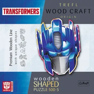 TREFL -  Drevené puzzle 500+5 - Autobot: Optimus Prime / Hasbro Transformers FSC Mix 70%