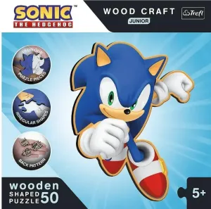 Wood Craft Junior puzzle Chytrý Ježek Sonic - autor neuvedený