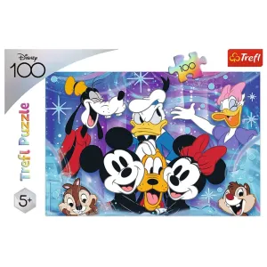 TREFL - Puzzle 100 dielikov - Vo svete Disney je veselo / Disney 100 Výročie