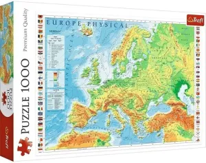 TREFL - Puzzle 1000 Mapa Európy