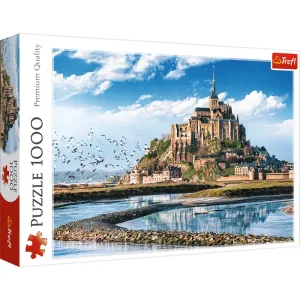 TREFL -  Puzzle 1000 - Mont Saint-Michel, Francúzsko