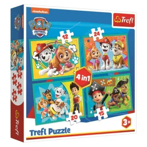 TREFL - Puzzle 4v1 - Šťastný tím Paw Patrol / Viacom PAW Patrol
