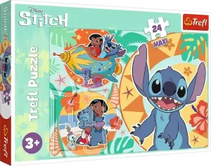 TREFL - Puzzle Lilo&Stitch: Šťastný deň MAXI 24 dielikov