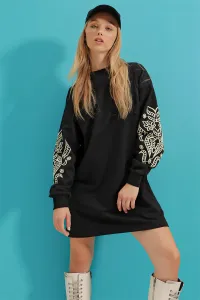 Dámske šaty Trend Alaçatı Stili Black