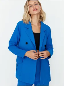 Trendyol Blue Lacing Detailed Blazer Jacket