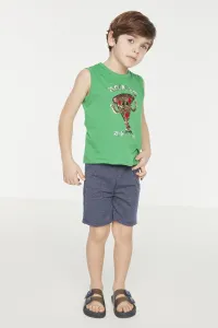 Trendyol Green Sequin Embroidered Boy Knitted Bottom-Top Suit #5118842