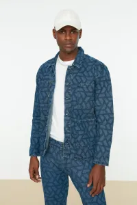Trendyol Indigo Men's Regular Fit Laser Printed Jacket #5119575
