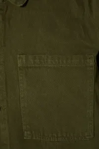 Trendyol Khaki Pánska bežná vrecková džínsová bunda