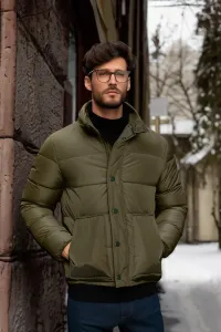 Trendyol Khaki Pánsky nafúknutý zimný kabát pravidelného strihu #7157315