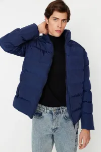 Trendyol Navy Blue Men's Regular Fit Wind-Resistant Puffy Winter Coat